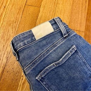 PAIGE Amber Mid Rise Straight Leg Jeans